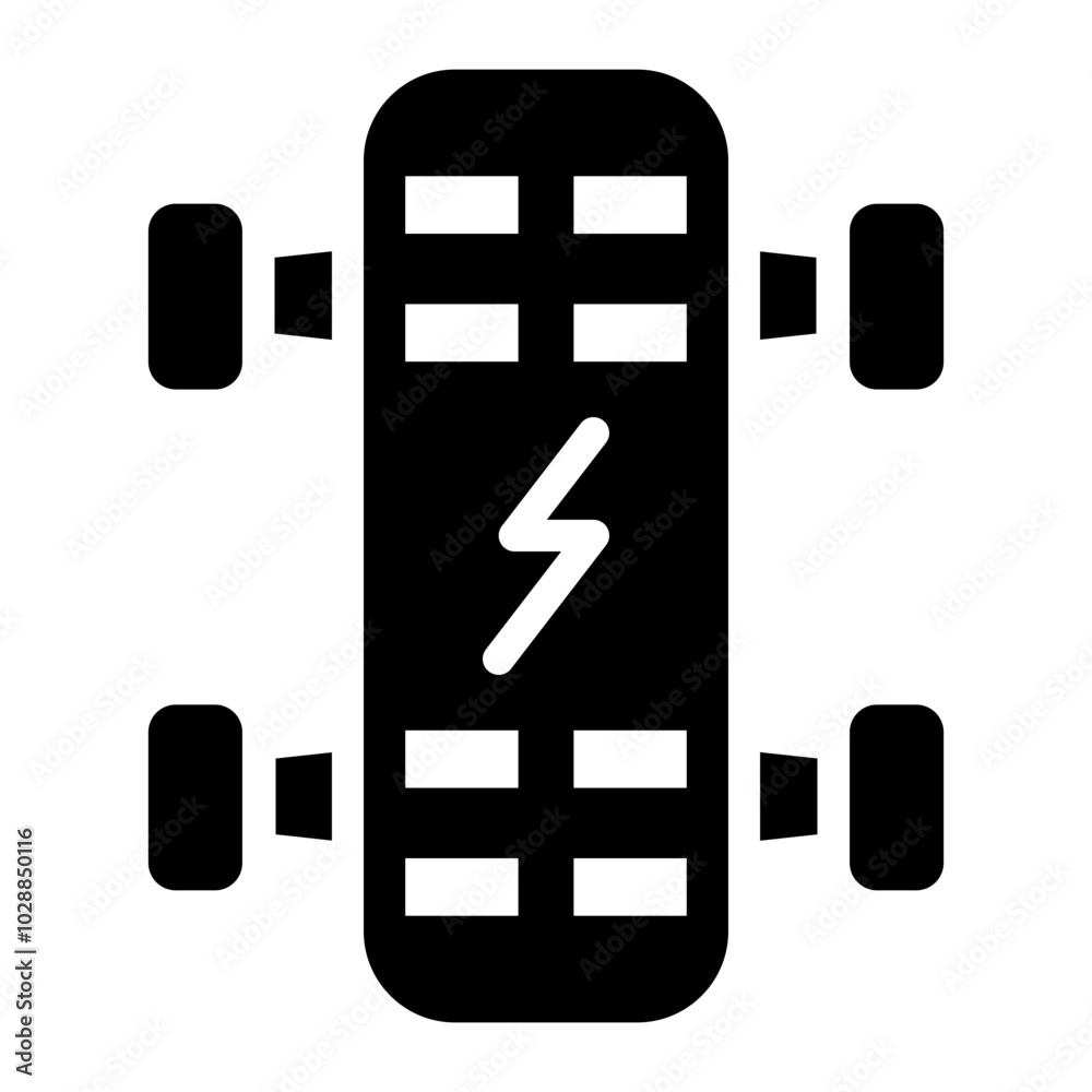 Off Road Skateboard icon vector image. Can be used for Personal Transportation.