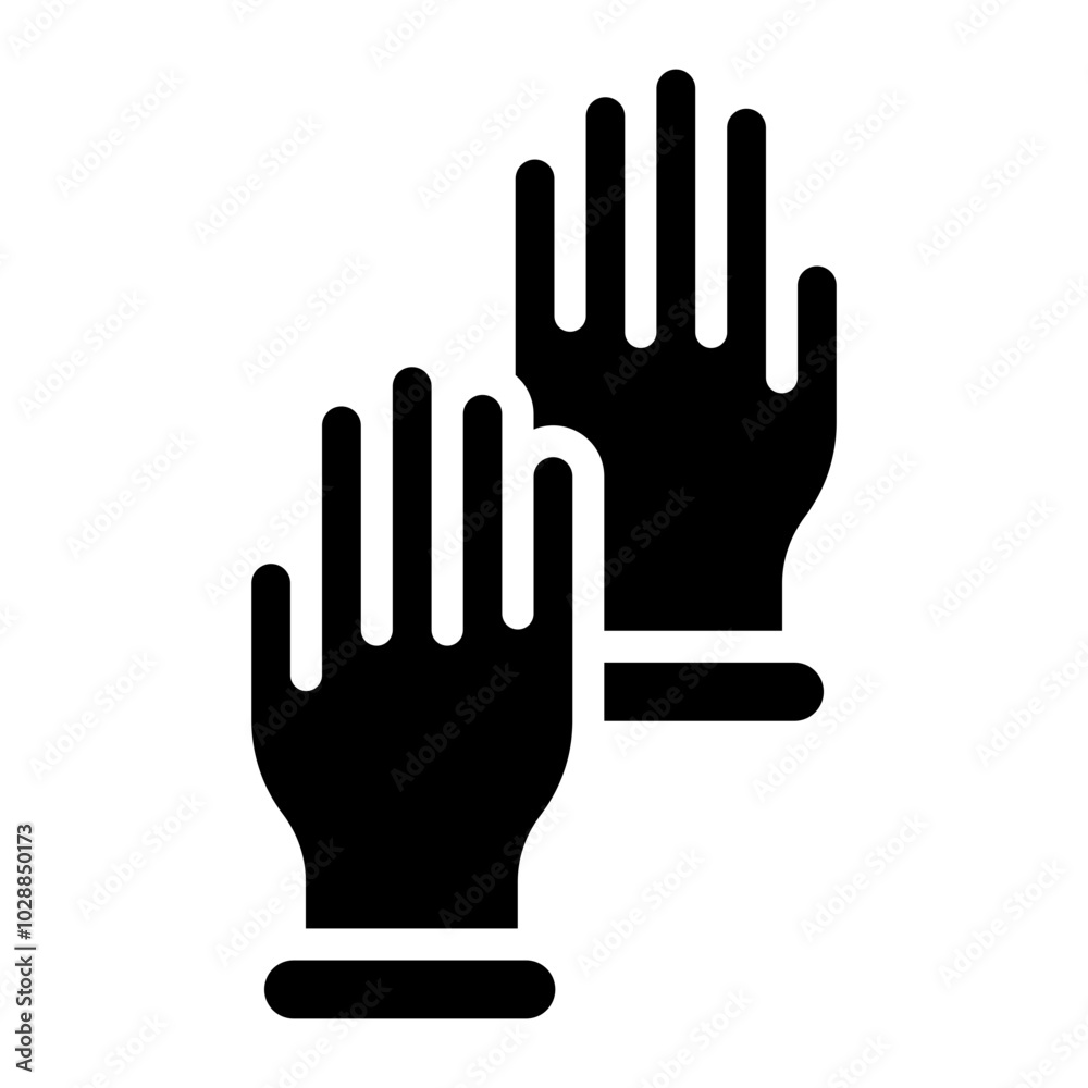 Protective Gloves icon vector image. Can be used for Personal Transportation. Protective Gloves icon vector image. Can be used for Personal Transportation.