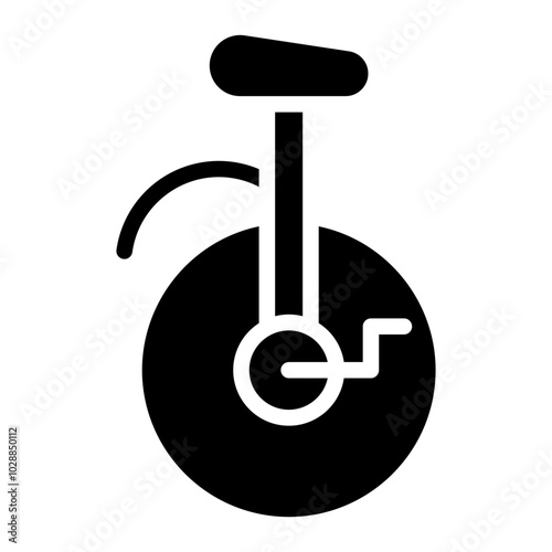 Monocycle icon vector image. Can be used for Personal Transportation.