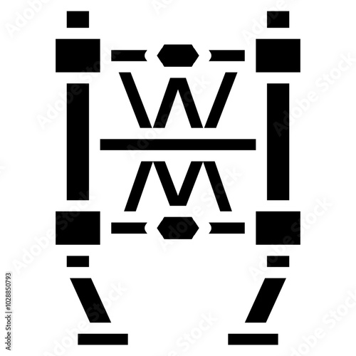 Harness icon vector image. Can be used for Sport Equipment.