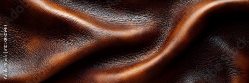 Leather texture: Elegant folds and shading A representation of high quality leather with visible wrinkles and shading that highlight the softness and structure of the material.