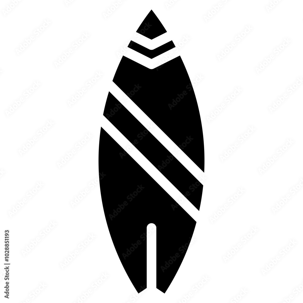 Surfboard icon vector image. Can be used for Sport Equipment. Surfboard icon vector image. Can be used for Sport Equipment.
