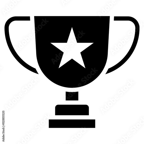 Trophy icon vector image. Can be used for Sport Equipment.