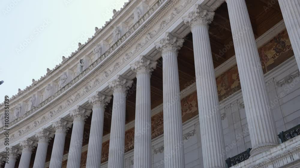 Vittoriano exterior and columns. The Victor Emmanuel II National Monument, also known as the Vittoriano or Altare della Patria Vittoriano exterior and columns. The Victor Emmanuel II National Monument, also known as the Vittoriano or Altare della Patria
