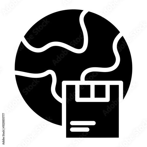 International Shipment icon vector image. Can be used for Postal Service.