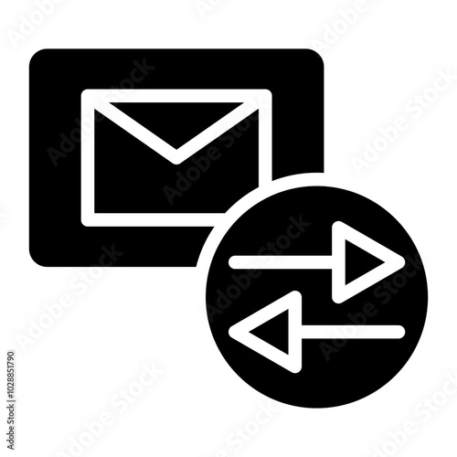 Letter Sorting icon vector image. Can be used for Postal Service.