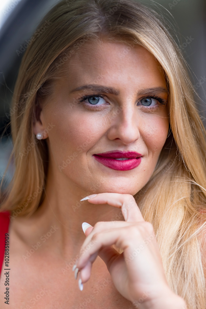 Blonde Beauty Glows in Autumn Sunlight, Capturing a Perfect Moment of Serenity and Radiance Blonde Beauty Glows in Autumn Sunlight, Capturing a Perfect Moment of Serenity and Radiance