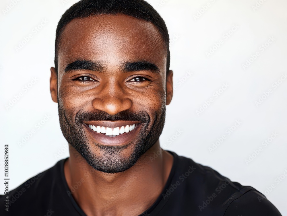 studio portrait of a handsome man with a charming smile, set against a simple white backdrop, emphasizing his features and exuding confidence in a polished fashion studio portrait of a handsome man with a charming smile, set against a simple white backdrop, emphasizing his features and exuding confidence in a polished fashion