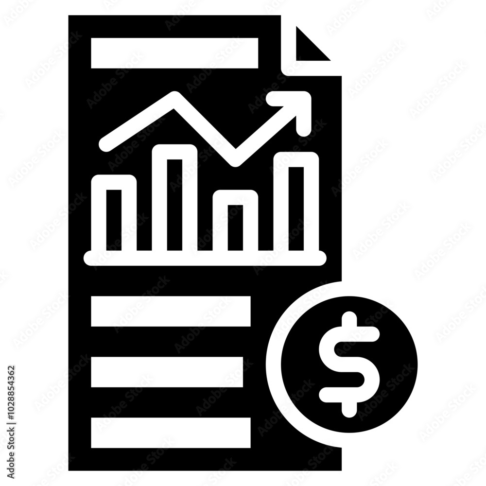 Financial Report icon vector image. Can be used for Business Performance. Financial Report icon vector image. Can be used for Business Performance.