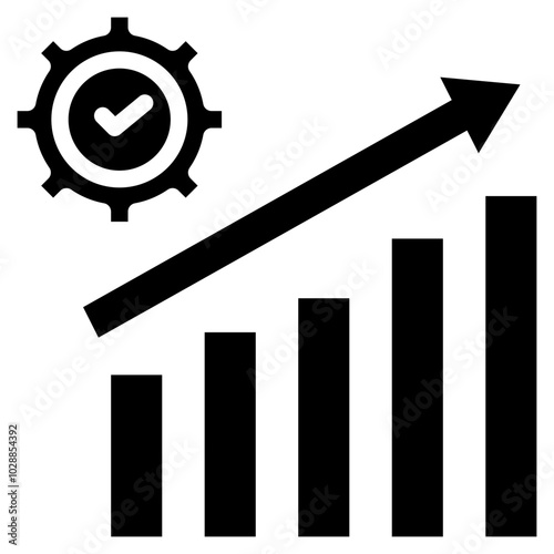 Efficiency icon vector image. Can be used for Business Performance.