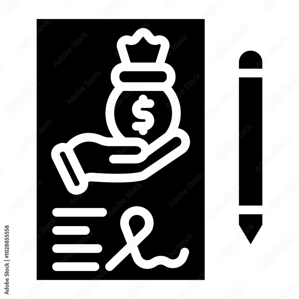 Loan Underwriting icon vector image. Can be used for Loan. Loan Underwriting icon vector image. Can be used for Loan.