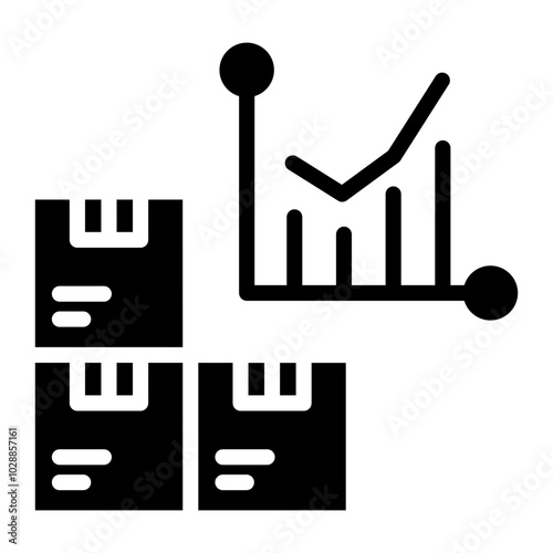 Stock Levels icon vector image. Can be used for Order Fulfilment.