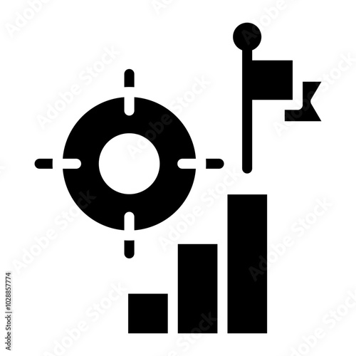 Career Goals icon vector image. Can be used for Curriculum Vitae.