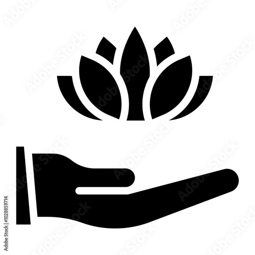 Holistic Wellness icon vector image. Can be used for Elderly Care.