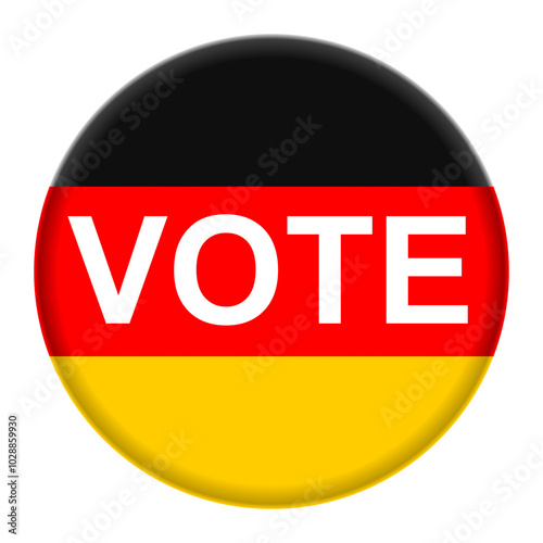 Vote on white background. Vector illustration