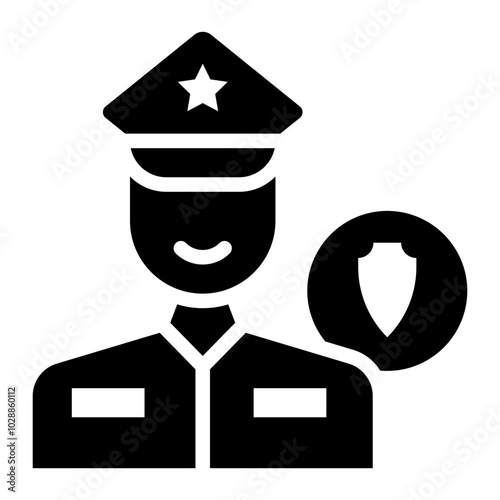 Buddy Cop icon vector image. Can be used for Movie Genres.