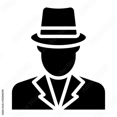 Spy icon vector image. Can be used for Movie Genres.