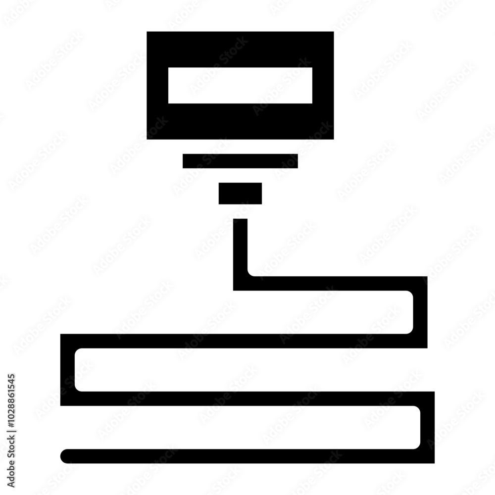 Nozzle icon vector image. Can be used for Additive Maufacturing. Nozzle icon vector image. Can be used for Additive Maufacturing.