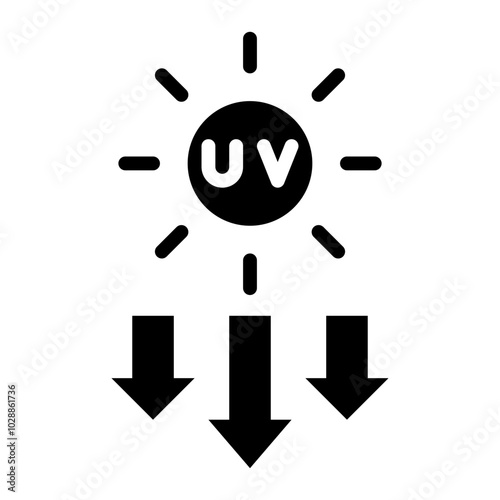 UV Light Source icon vector image. Can be used for Additive Maufacturing.