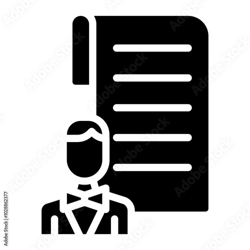 Job Application icon vector image. Can be used for Job Fair.