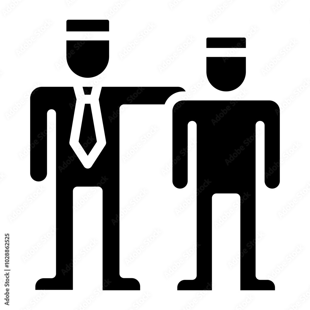 Fototapeta premium Mentorship icon vector image. Can be used for Job Fair.