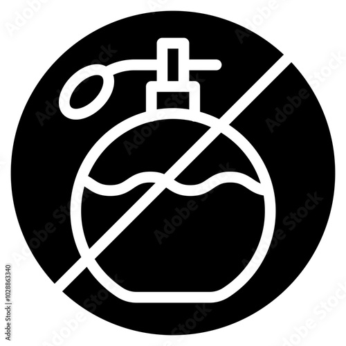 Fragrance Free icon vector image. Can be used for Sun Protection.