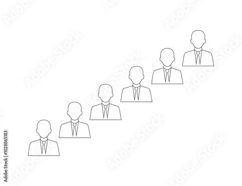 Colleague, headcount, corporate icon. Vector illustration.