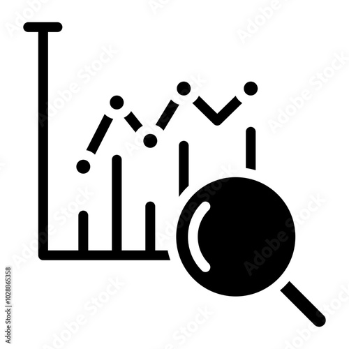 Trend analysis icon vector image. Can be used for Thought Leadership.