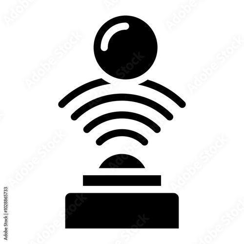 Proximity Sensor icon vector image. Can be used for Sensors.