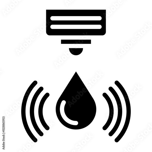 Water Sensor icon vector image. Can be used for Sensors.