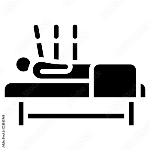 Acupuncture icon vector image. Can be used for Physical Wellbeing.