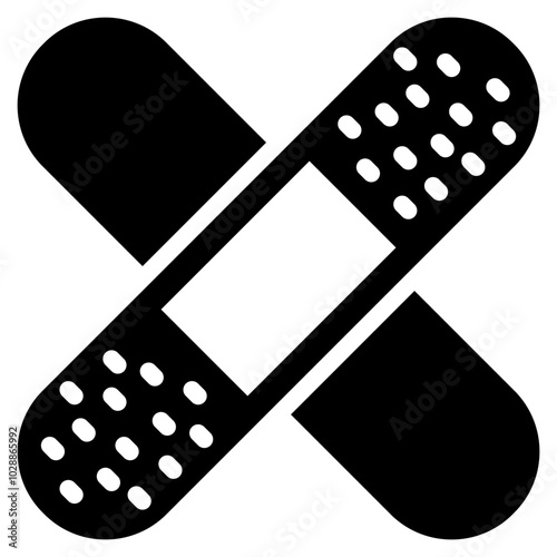 Band Aid icon vector image. Can be used for Physical Wellbeing.