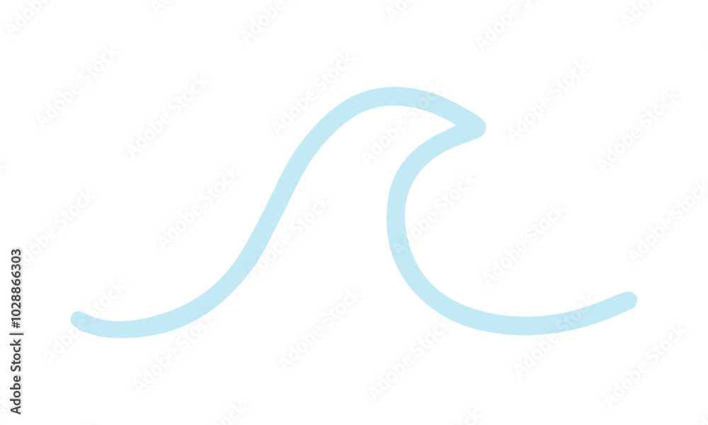 wave hand drawn element wave hand drawn element