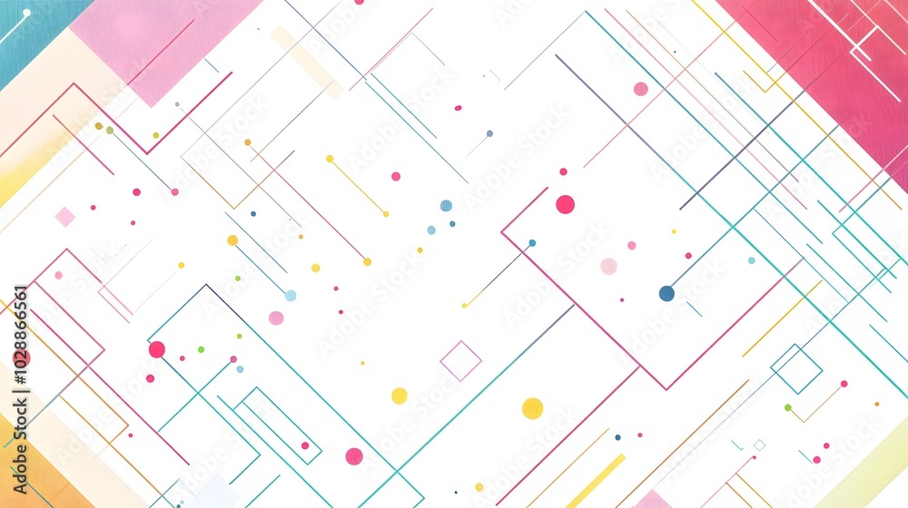Colorful Geometric Abstract Background Design