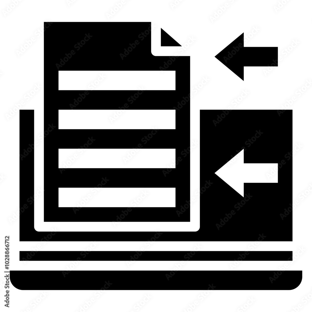 Data Import icon vector image. Can be used for Business Onboarding. Data Import icon vector image. Can be used for Business Onboarding.