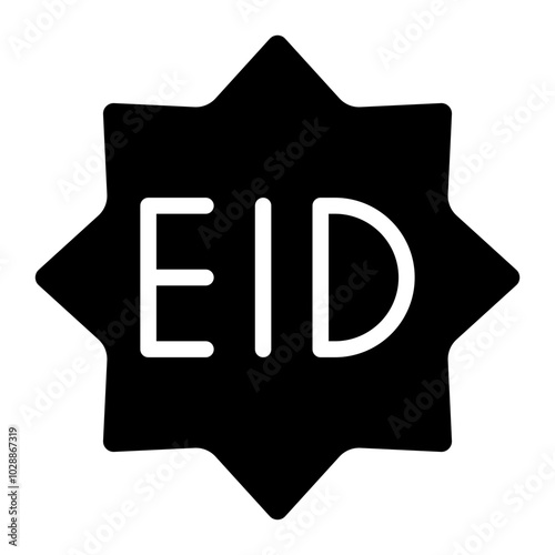 Eid Mubarak icon vector image. Can be used for Eid al Adha. photo