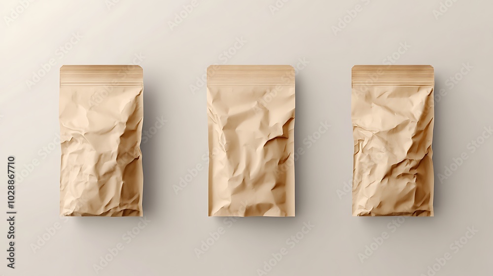 Matte Finish Snack Bag Mockup Display Matte Finish Snack Bag Mockup Display