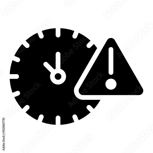 Delay icon vector image. Can be used for Business Disruption.