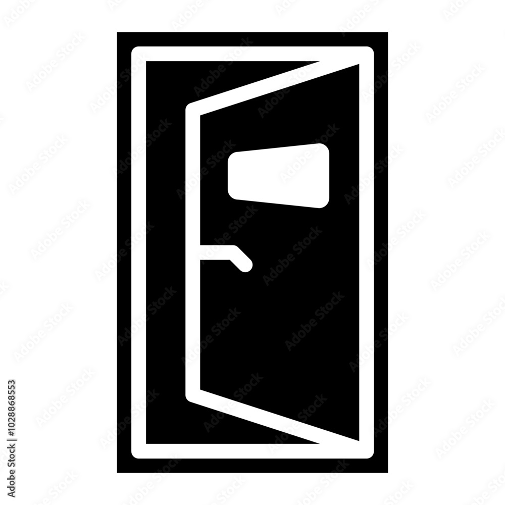 Open Door icon vector image. Can be used for World Refugee Day. Open Door icon vector image. Can be used for World Refugee Day.