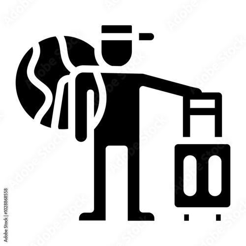 Migration icon vector image. Can be used for World Refugee Day.