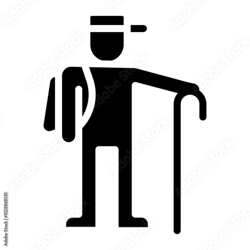Refugee icon vector image. Can be used for World Refugee Day.