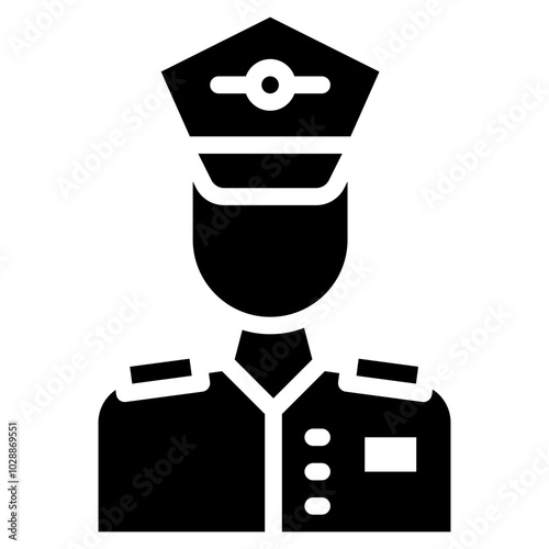 Cabin Crew icon vector image. Can be used for Airplane.