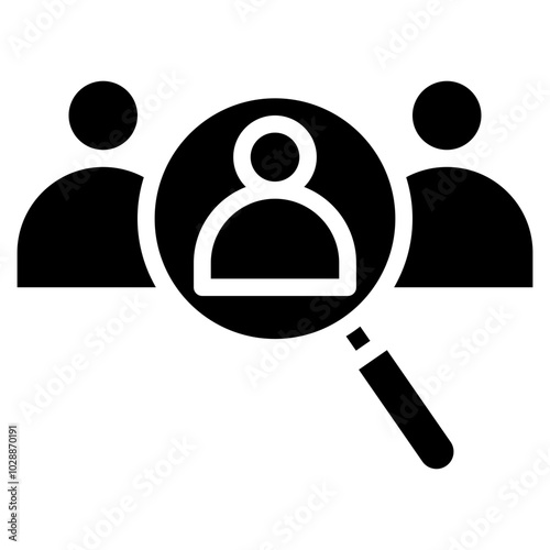 Hiring Team icon vector image. Can be used for Hiring Process.