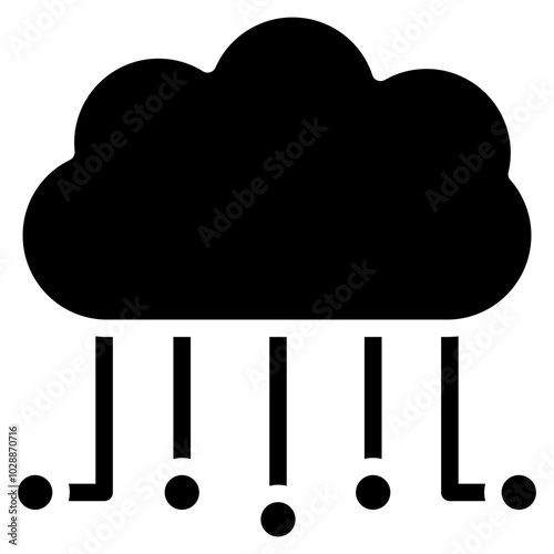 Cloud Computing icon vector image. Can be used for Digital Disruption.
