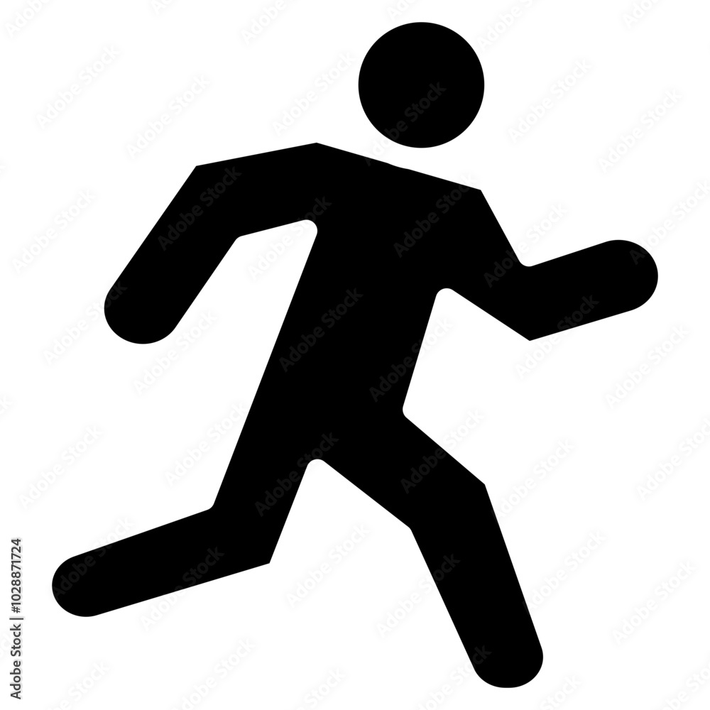 Athlete in Action icon vector image. Can be used for Track and Field. Athlete in Action icon vector image. Can be used for Track and Field.