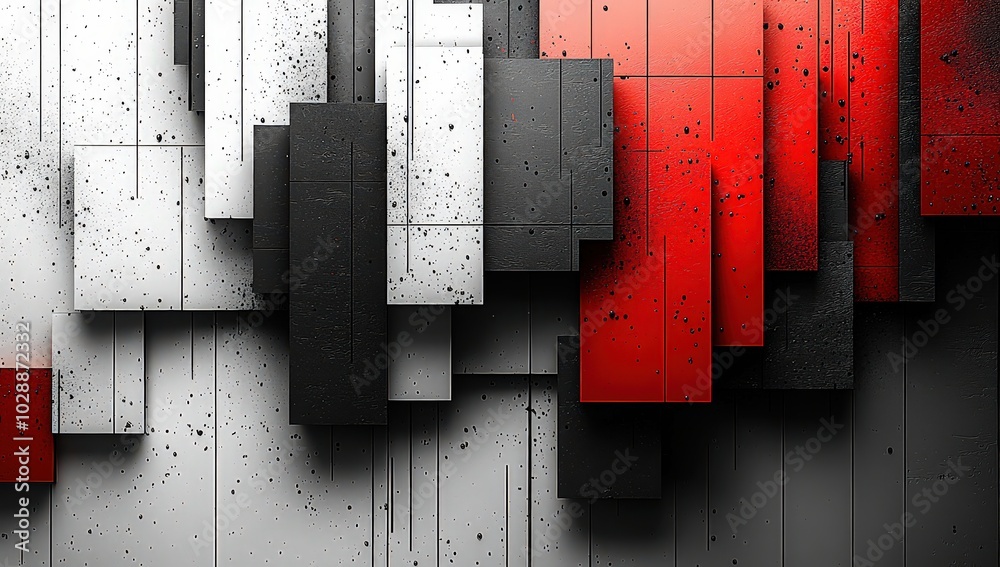 Abstract background vector presentation design with red and black lines on a white background Abstract background vector presentation design with red and black lines on a white background