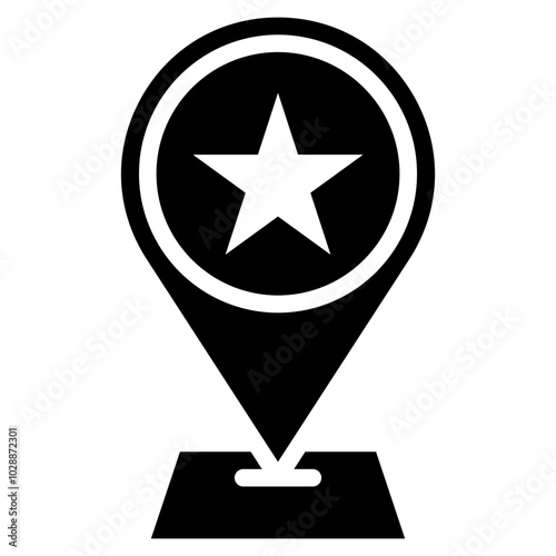 Venue icon vector image. Can be used for Track and Field.