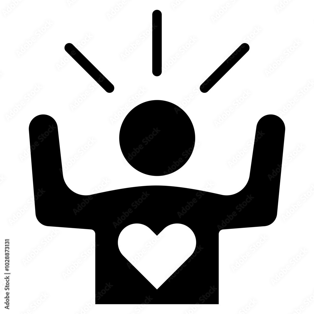 Self Esteem icon vector image. Can be used for ADHD. Self Esteem icon vector image. Can be used for ADHD.