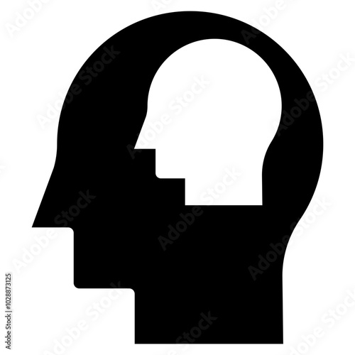 Self Awareness icon vector image. Can be used for ADHD.