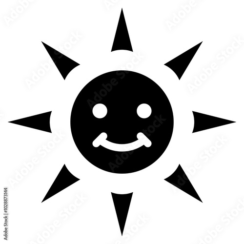 Before Sun icon vector image. Can be used for Skin Burns.